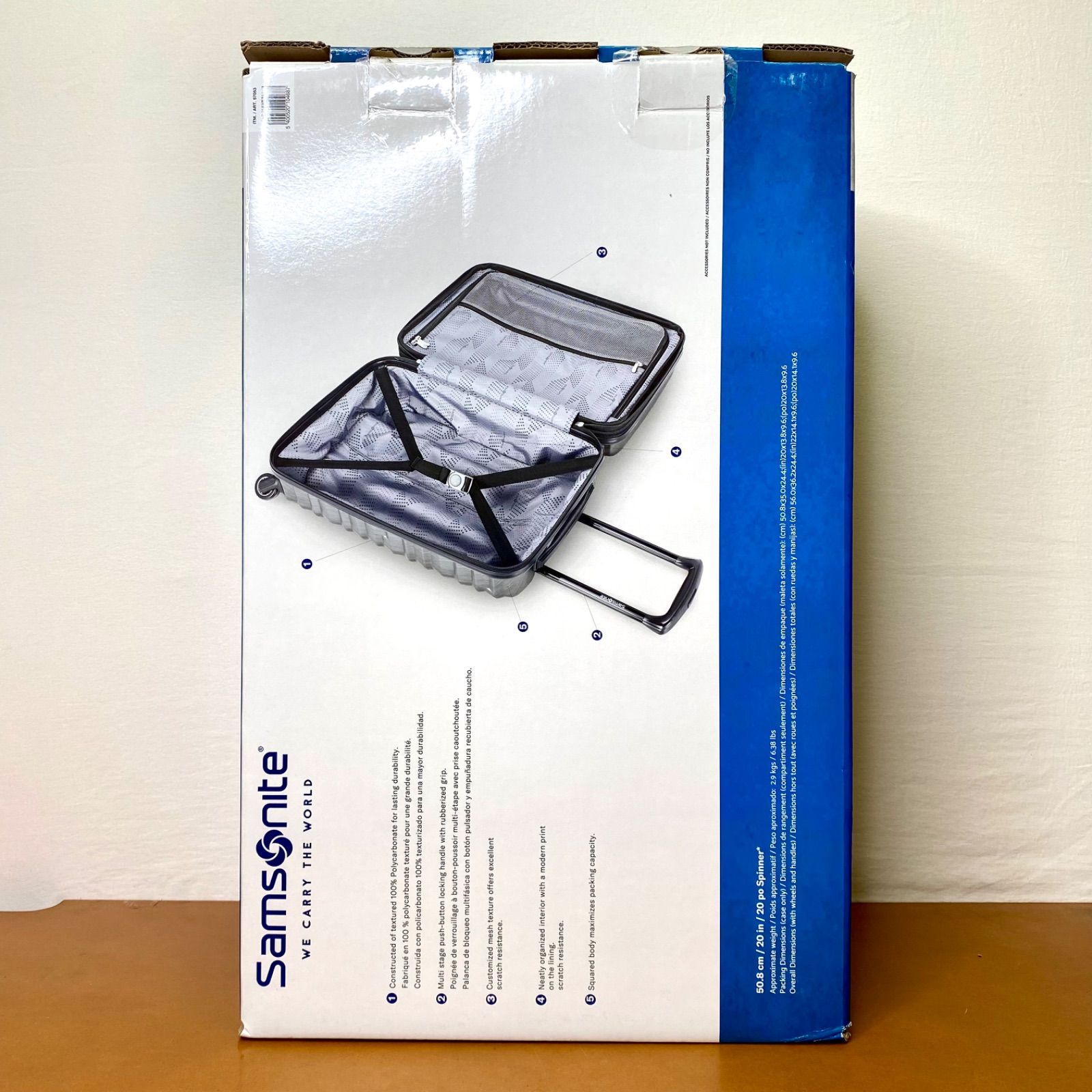 サムソナイト ジッププラス スーツケース 20インチ 機内持ち込みサイズ シルバー Samsonite トラベルグッズセット キャリーカート 