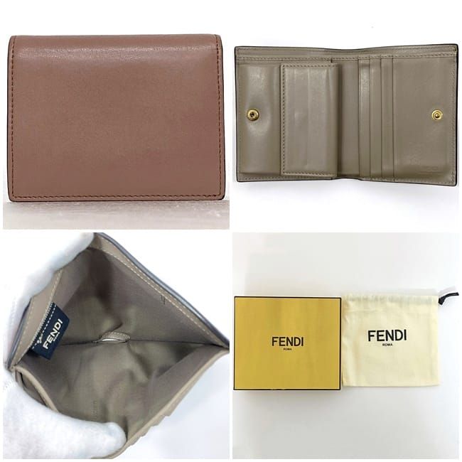 【稀少】美品 FENDI フェンディ 二つ折り財布 鳥モチーフ ピンクベージュ FENDI - 新品 フェンディ FENDI 2つ折り財布 ピーカブー