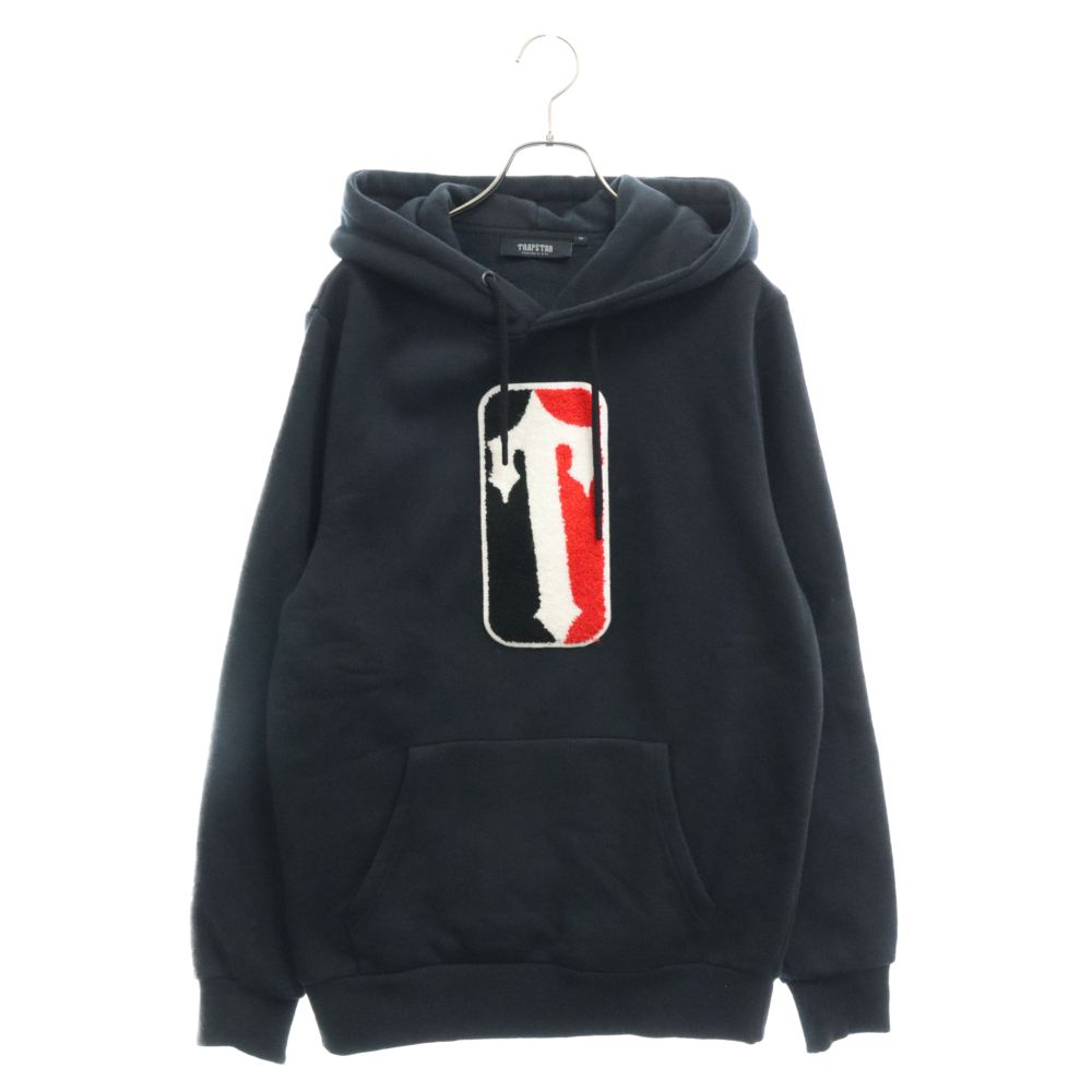 TRAPSTAR (トラップスター) パイルパッチ フーディ プルオーバー スウェット パーカー ブラック