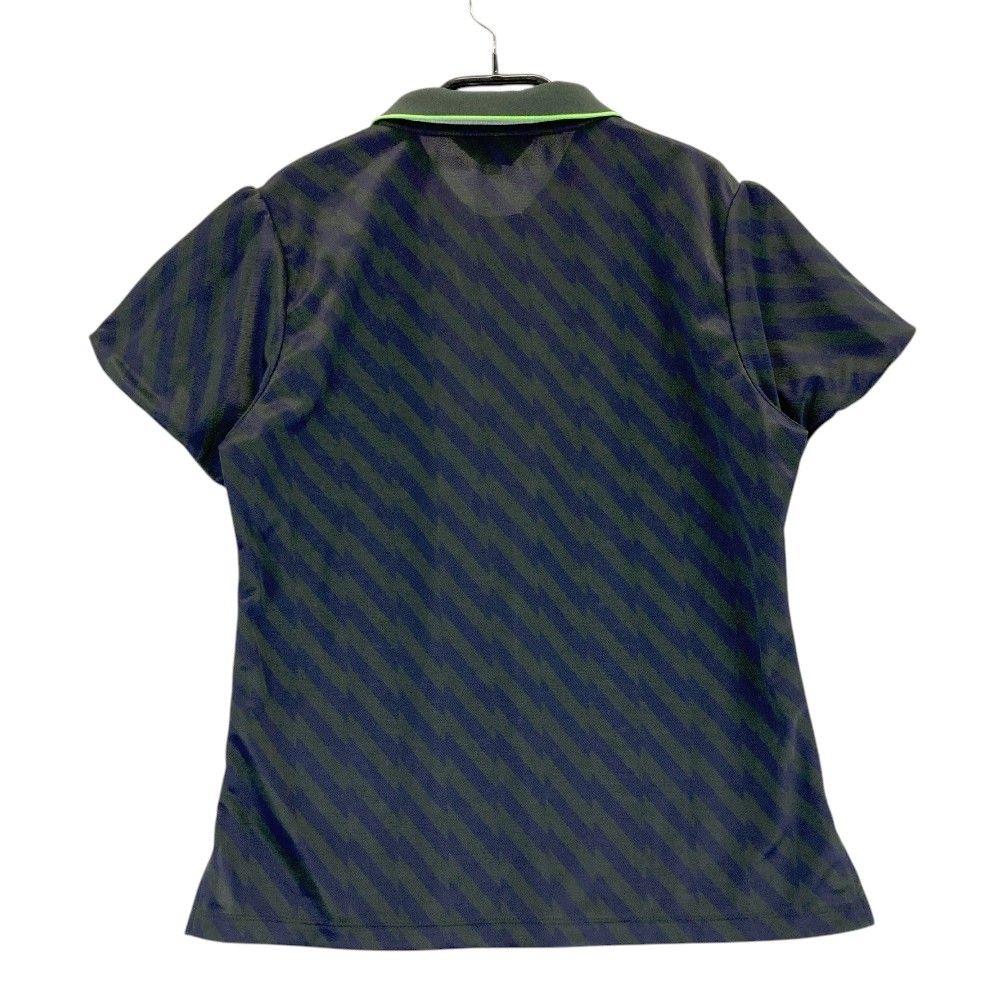 LANVIN SPORT 5分袖ポロシャツ ネイビー 40 サイズ：40 LANVIN SPORT ランバン スポール ; ハーフジップ 半袖
