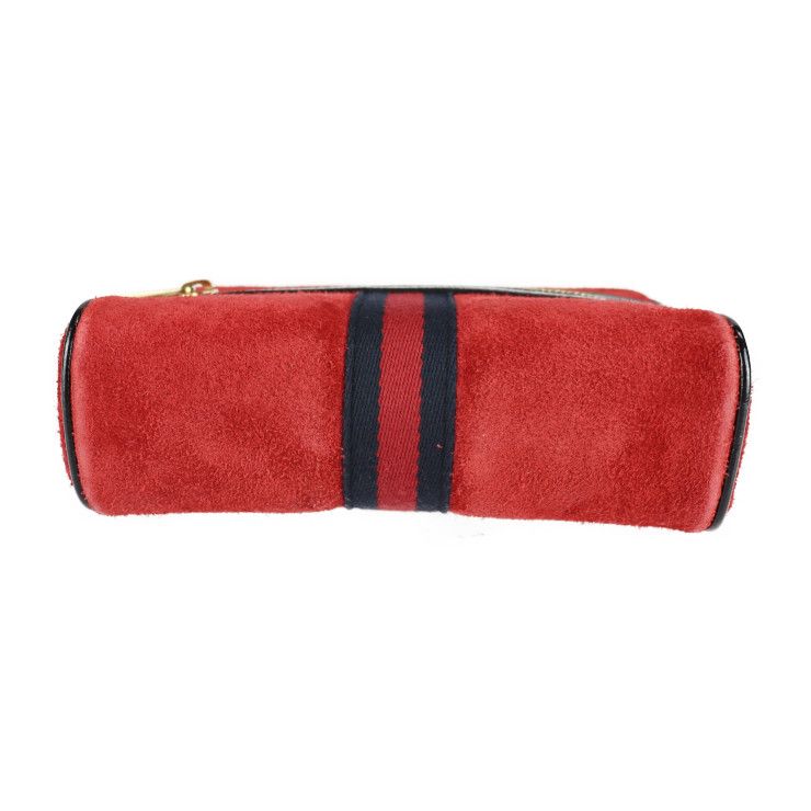 GUCCI グッチ ウエストバッグ 517076 スウェード レザー レッド