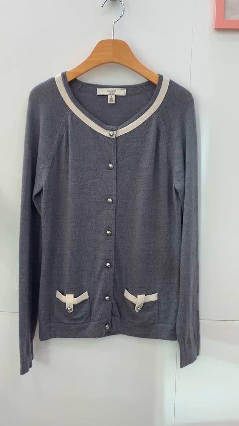  トレーナー リボン 装飾 ウールカーディガン 55 66 長袖 カーディガン ボレロ アンサンブル