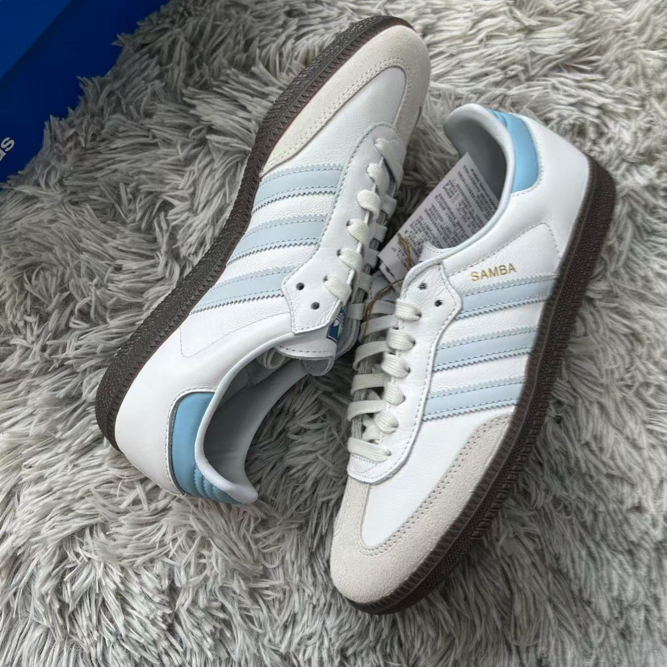 アディダス サンバ OG SAMBA OG クリアスカイブルー（ADIDAS ORIGINALS SAMBA OG FOOTWEAR WHITE/CLEAR SKY/BLUE アディダス オリジナルス サンバ OG JI2003