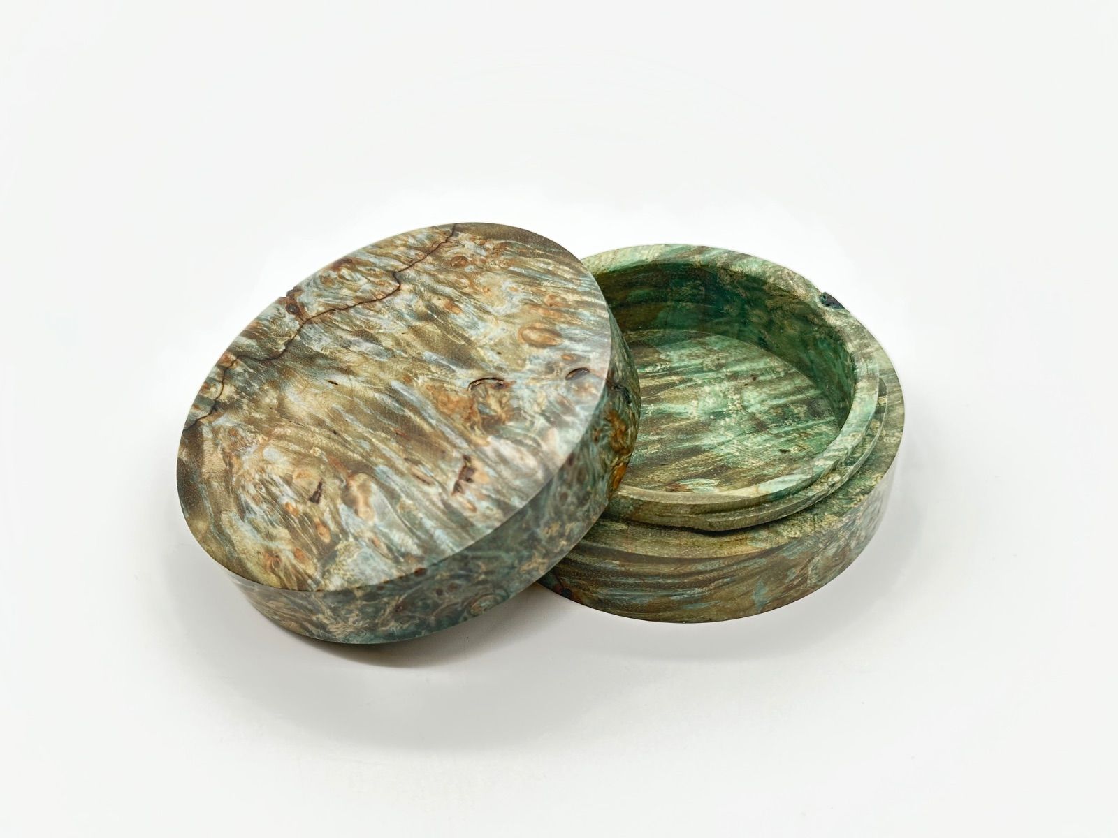 上香合 切立型 スタビライズドウッド VERDIGRIS