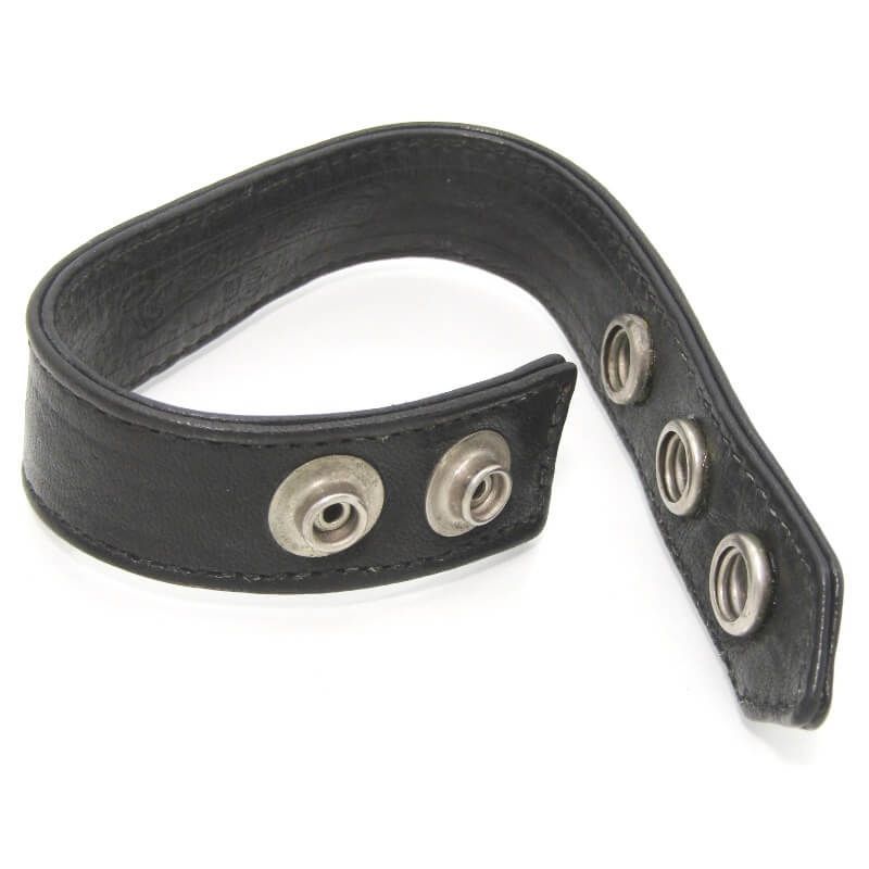 CHROME HEARTS クロムハーツ レザーブレスレット 3BTN 2SNP