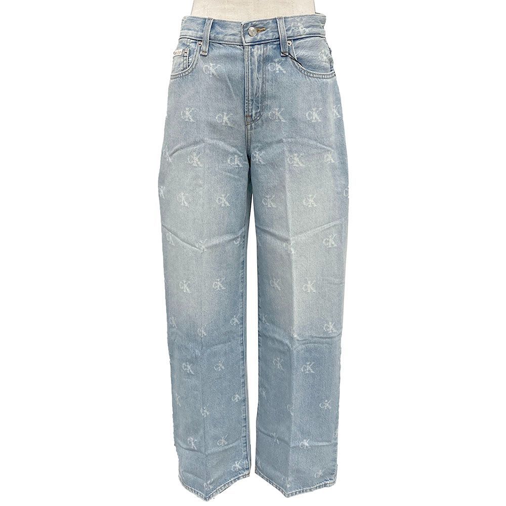 RG0MI ワイドレッグロゴジーンズ