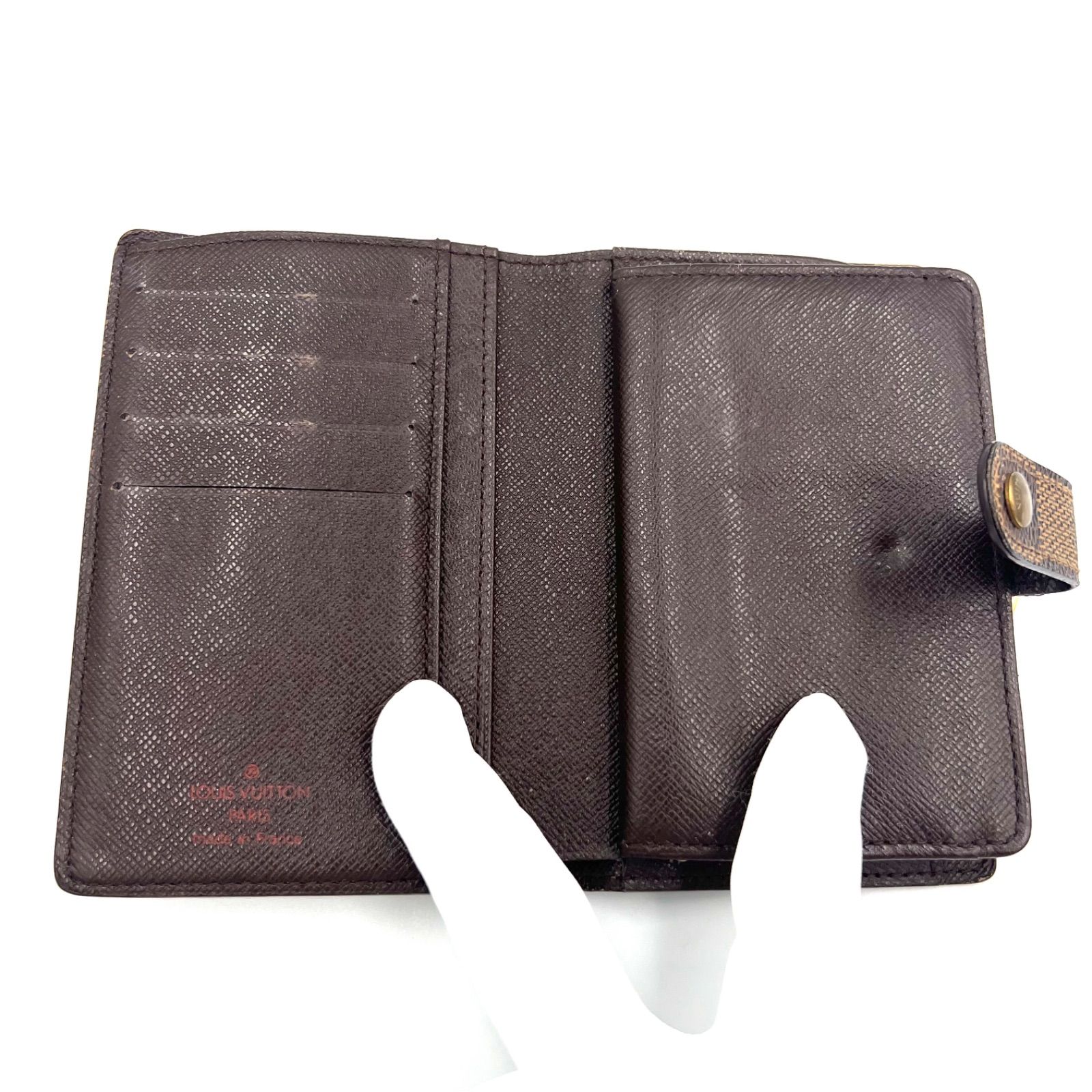 ルイヴィトン ポルトフォイユ ヴィエノワ ダミエ N61674 二つ折り財布