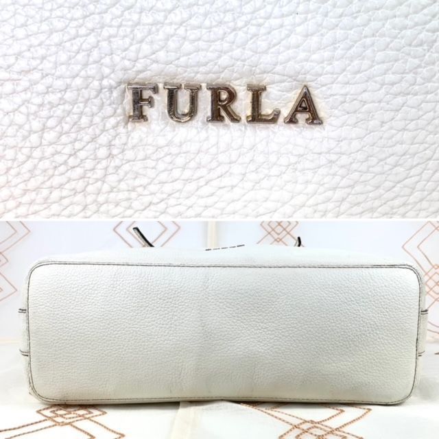 FURULA フルラ トートバッグ コスタンザ オフホワイト ホワイト 白色