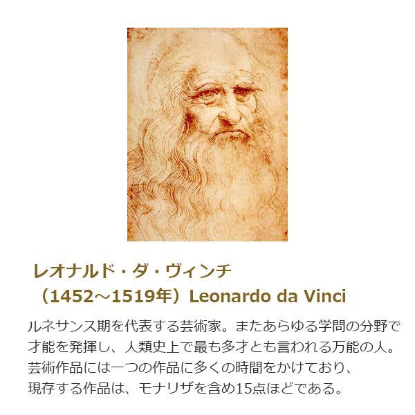 世界の名画】 レオナルド・ダ・ヴィンチ 『モナ・リザ』複製画額