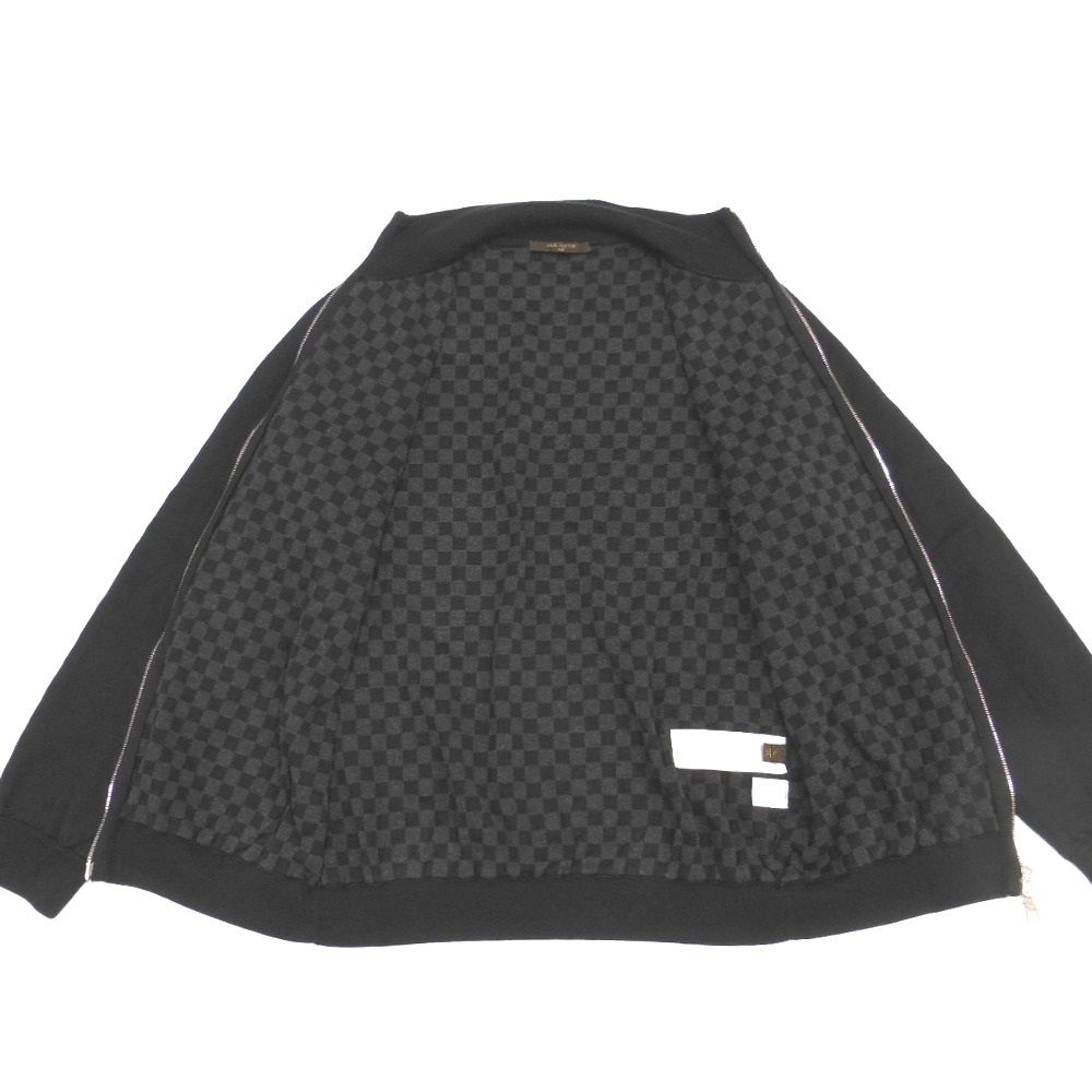 Louis Vuitton ルイヴィトン ダミエ メンズ 黒 カーディガン L