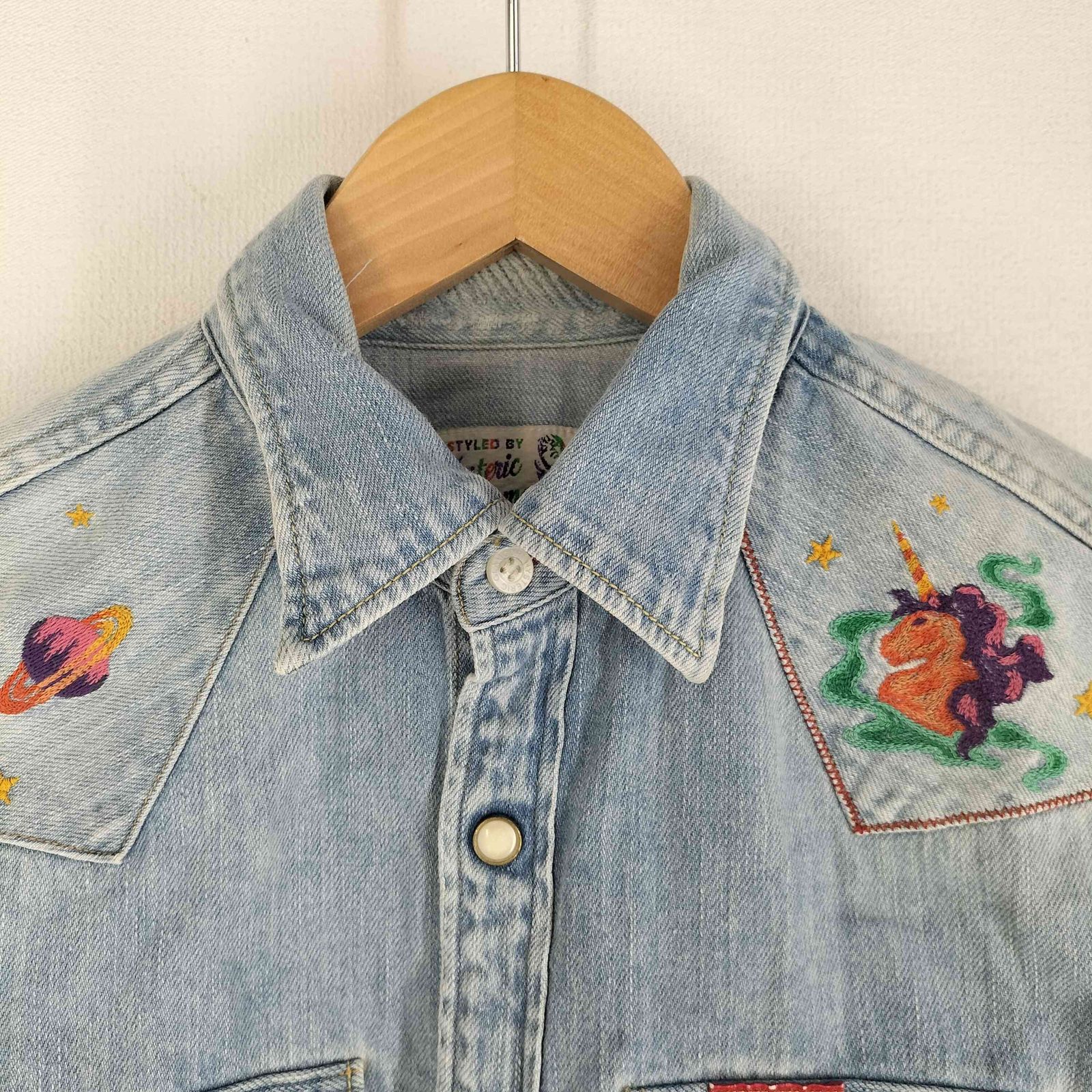 HYSTERIC GLAMOUR デニムシャツ HYSTERIC刺繍 ウエスタンデニムシャツ|HYSTERIC GLAMOUR MEN