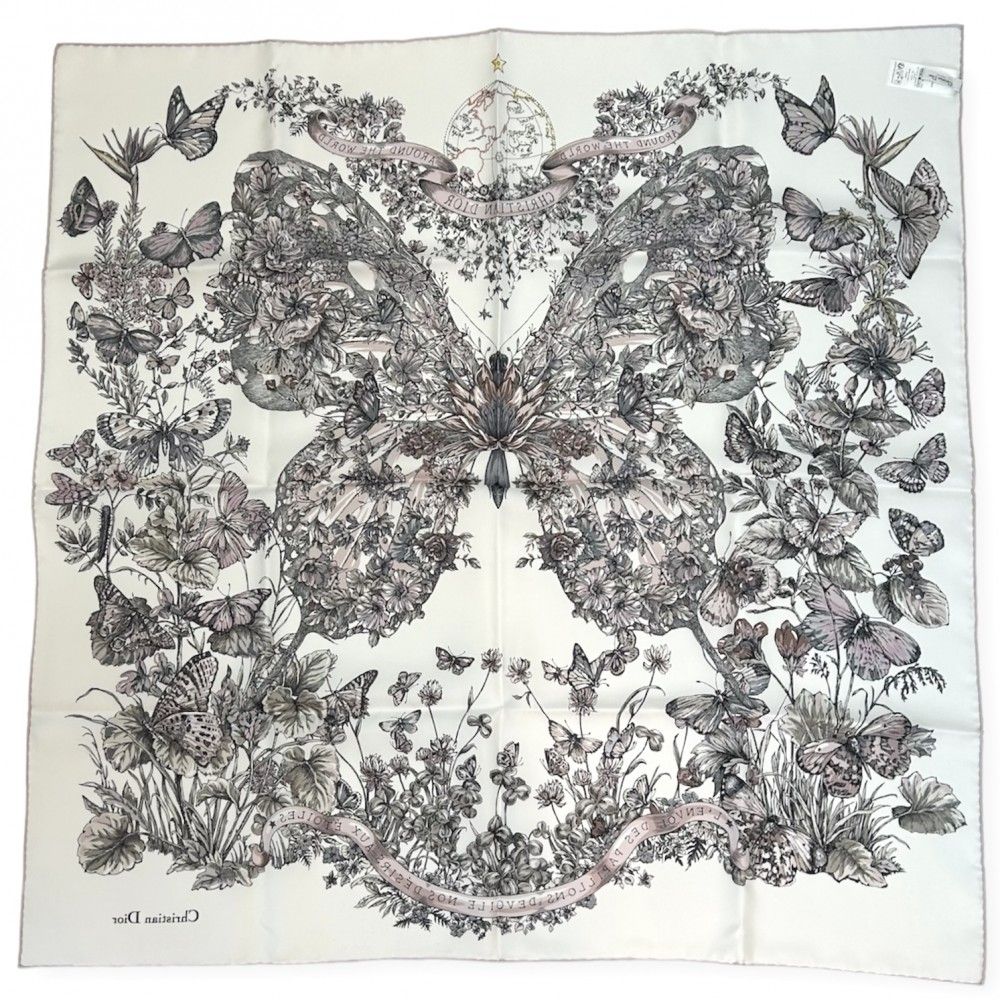 ディオール スカーフ レディース 90スクエアスカーフ Butterfly