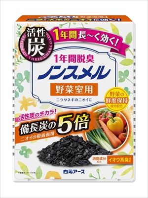 まとめ買い-40点セット ノンスメル 野菜室用置き型 １年間脱臭 白元アース 芳香剤 冷蔵庫