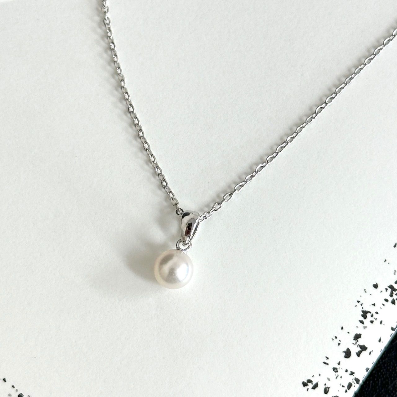 MIKIMOTO ミキモト パール ネックレス シルバー アコヤ 真珠