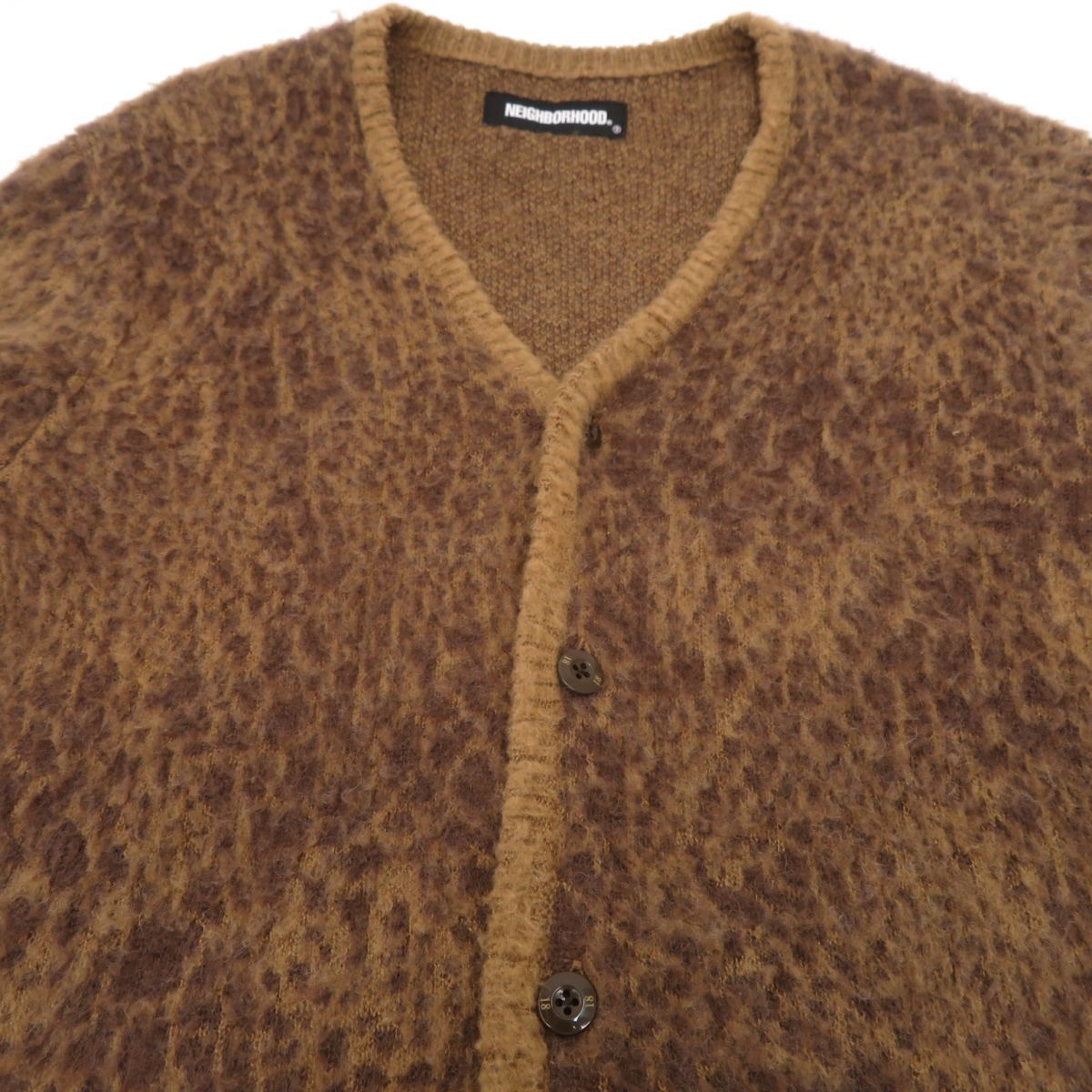 NEIGHBORHOOD ネイバーフッド 21AW MOHAIR CARDIGAN モヘアカーディガン ブラウン 212FUNH-KNM04 Sサイズ  ※中古 - メルカリ