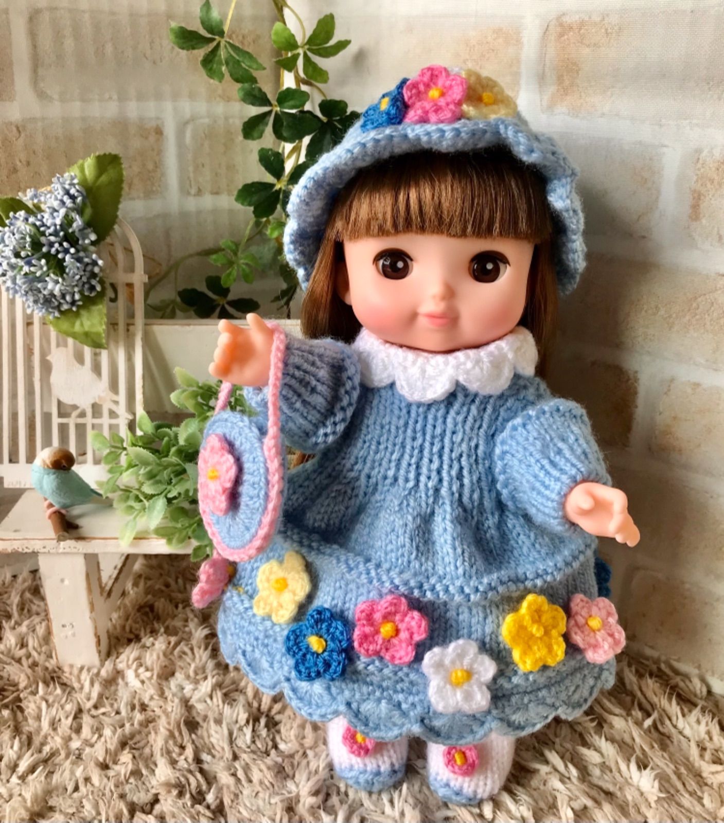 ドレスセット】ソランちゃん服 メルちゃん服 着せ替え 手編み
