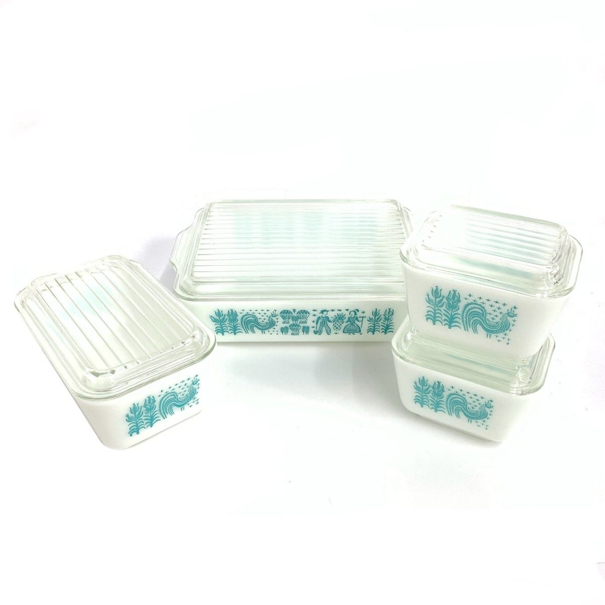 Pyrex スヌーピー ガラス保存容器 6個セット Pyrex スヌーピー ガラス保存容器 6個セット ご希望時コメントください