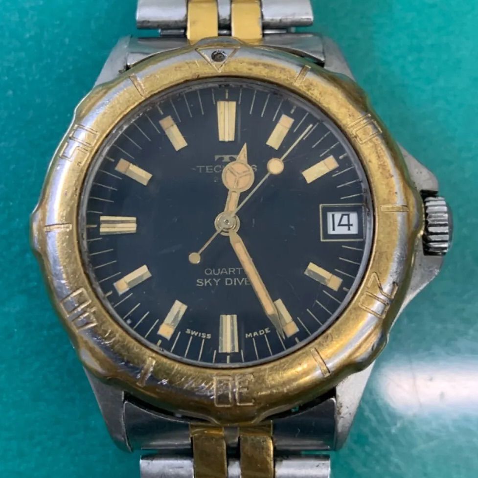 TECHNOS テクノスSky Light自動巻き稼働品 A22/415/1 稼動品TECHNOS