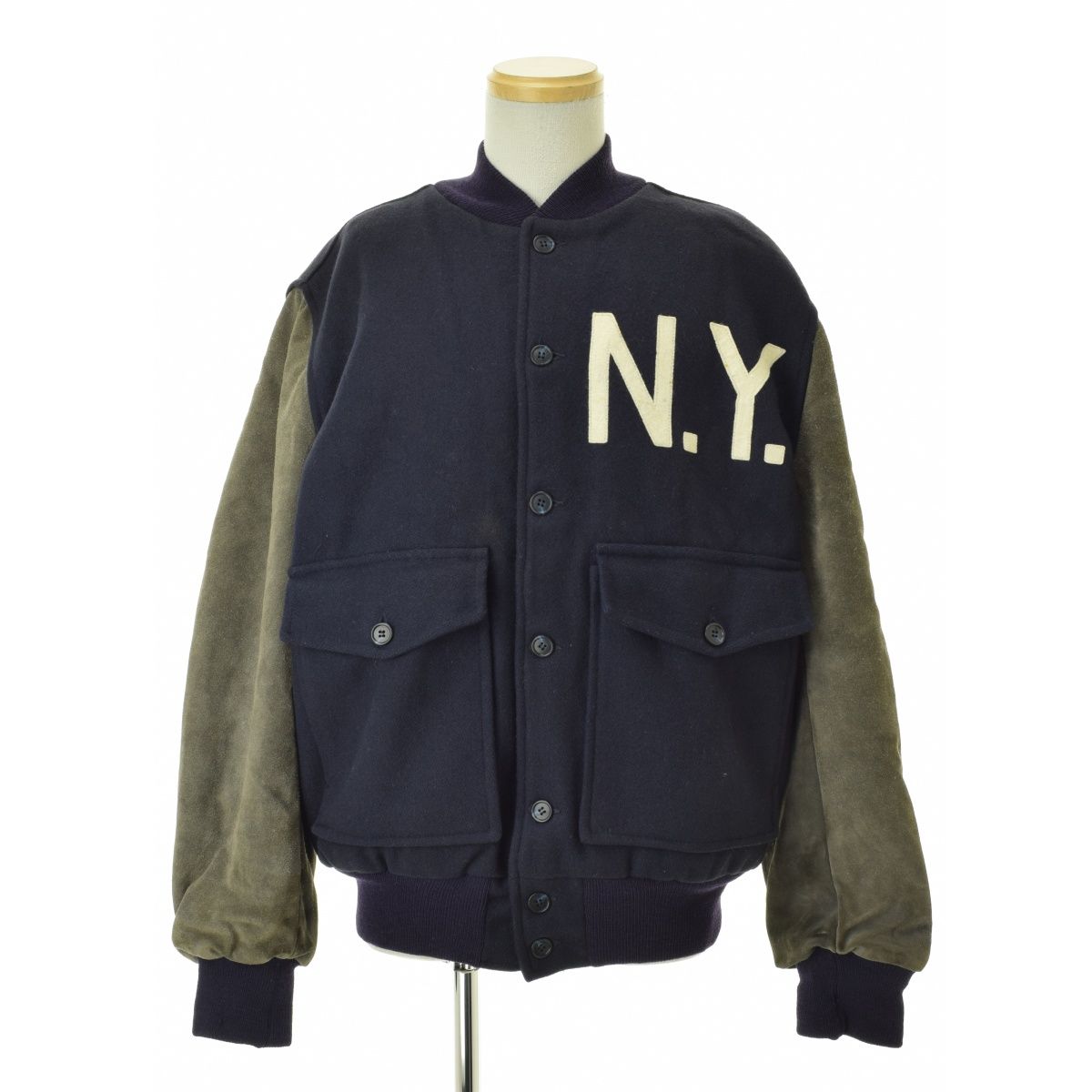 【mitchellu0026ness×COOPERSTOWN】90s New York Yankees ニューヨークヤンキースベースボールジャケット