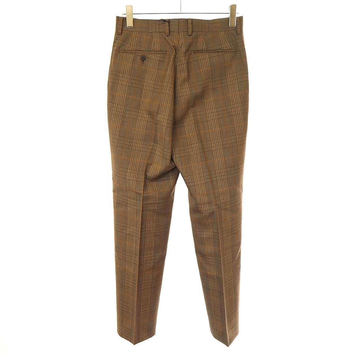AURALEE オーラリー 24AW BLUEFACED WOOL CHECK SLACKS チェック 