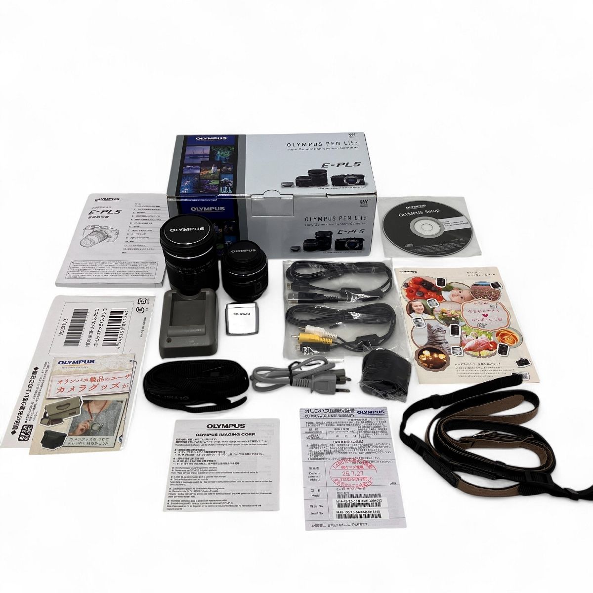 OLYMPUS オリンパス E PL 5 PEN Lite ミラーレス 一眼 カメラ 14 42 mm F 3 6 40 150 4 ダブルレンズセット