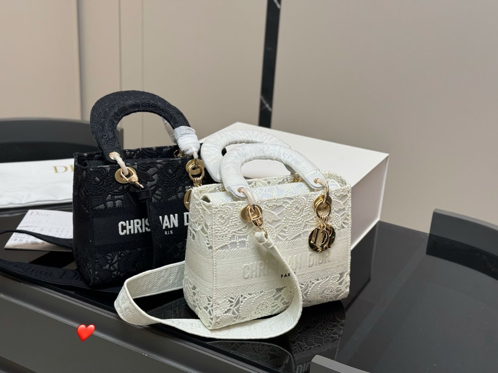 今日特価】Dior Lady Dior Lace Bag - レディー ディオール