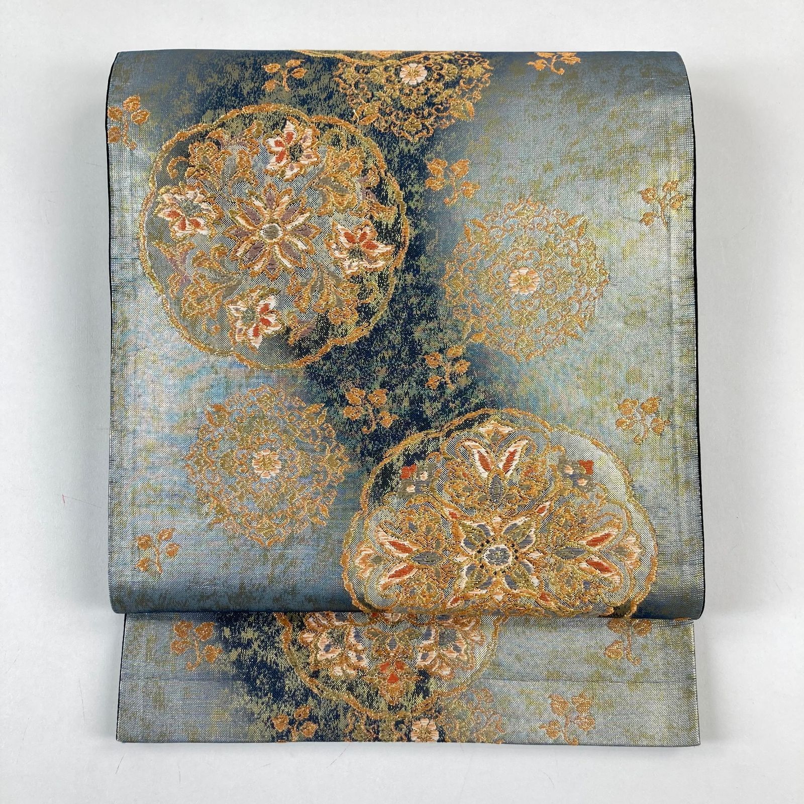 25金色の豪華な孔雀柄和装ウエディング用婚礼衣装色打掛花魁神前式