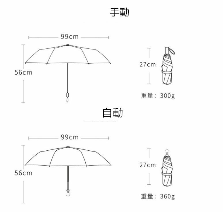 海外 折りたたみ傘 雨傘 日傘 白黒 UVカット 遮光 晴雨兼用 紫外線防止