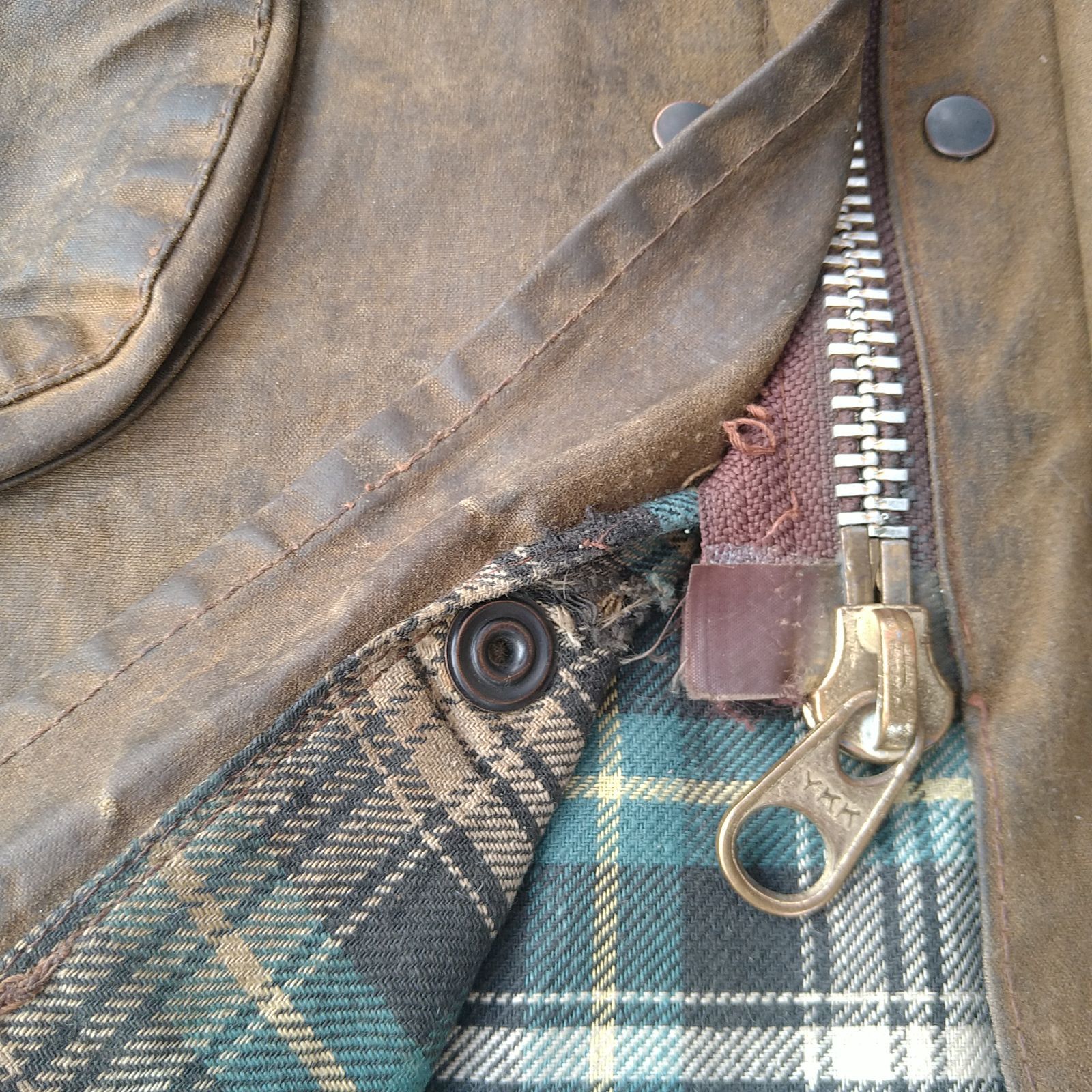 YKK棒ジップ】 80s Barbour SOLWAY ZIPPER ソルウェイジッパー 1980