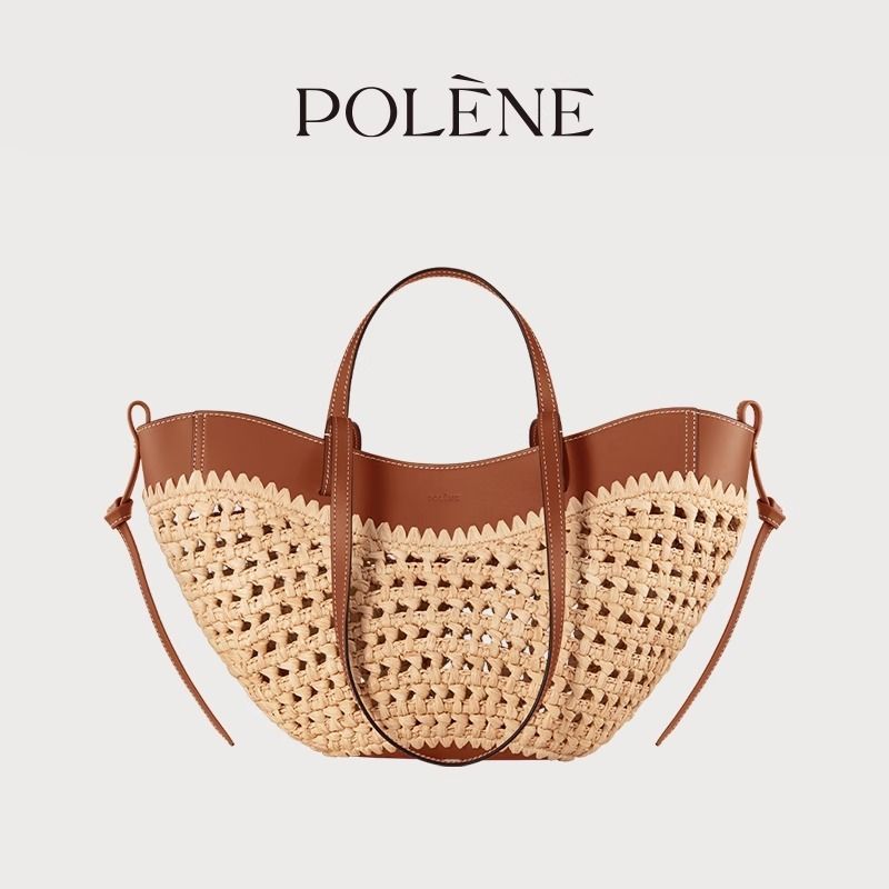 【大人気カラー＊送料負担】POLENE ポレーヌ Cyme コニャック Polene】Cyme ポレーヌ レザー トート バッグ カラー(5) (POLENE