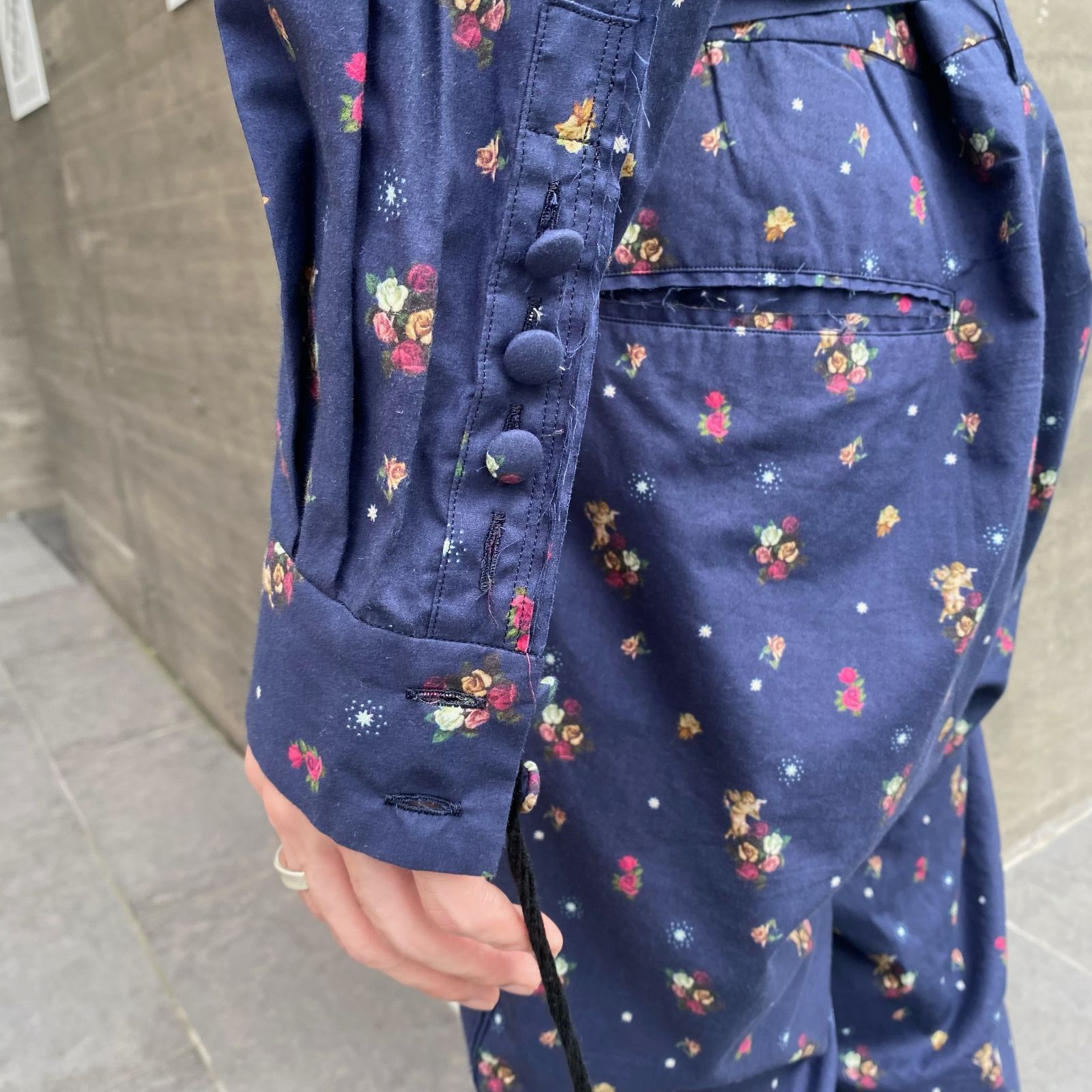 Midorikawa ミドリカワ 23SS ジャンプスーツ ブルー系 モデル身長
