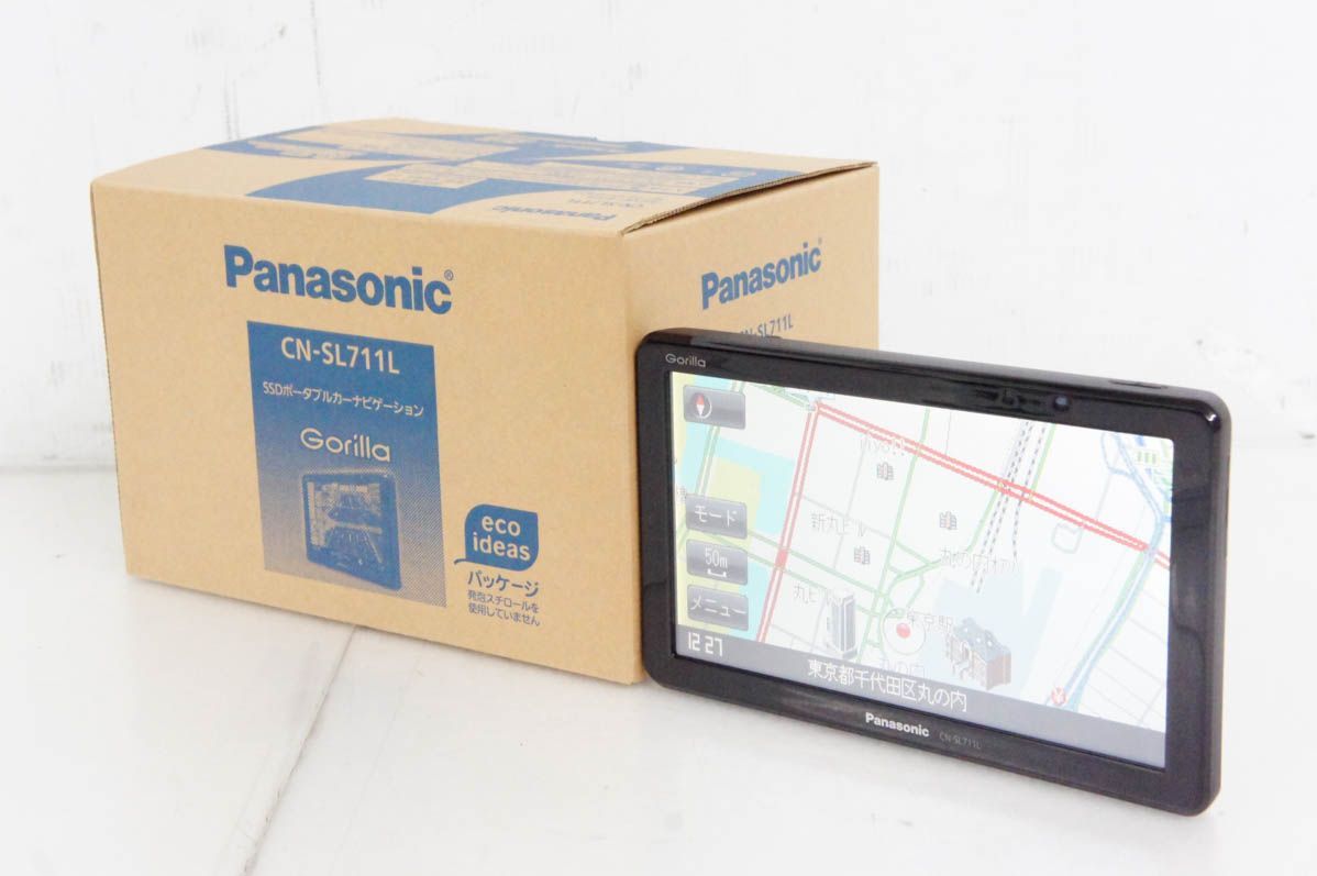 中古】Panasonic 7V型SSDポータブルカーナビゲーション Gorilla ゴリラ ワンセグチューナー内蔵 CN-SL711L - メルカリ