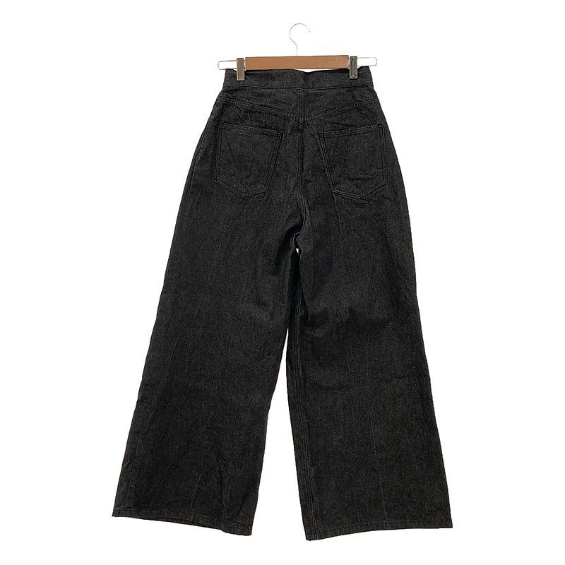 JOHN LAWRENCE SULLIVAN / ジョンローレンスサリバン | rigid denim wide pants リジッドデニムワイドパンツ  | L | BLACK*WHITE | レディース - メルカリ