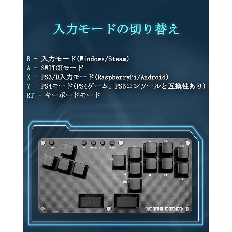 レバーレス アケコン レバーレス アーケードコントローラー B16