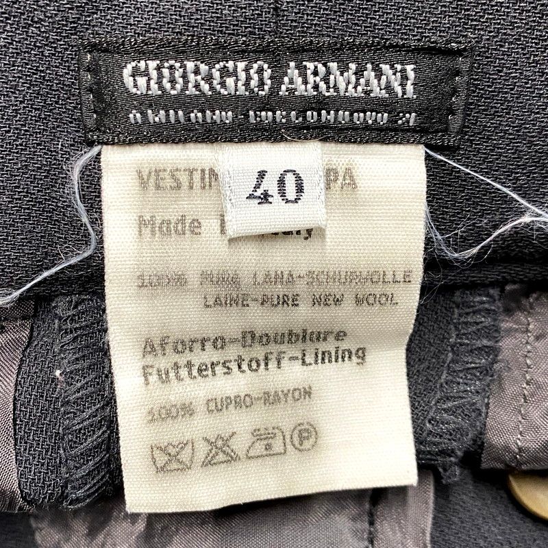 中古品】GIORGIO ARMANI ジョルジオアルマーニ 90S WOOL SLACKS