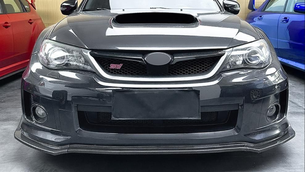 インプレッサ WRX STI GRB GRF A型 B型 フロントアンダースポイラー サイドステップ 2点キット エアロパーツ 送料無料スバル インプレッサ WRX STI 97-01年型 カーボン調フロント