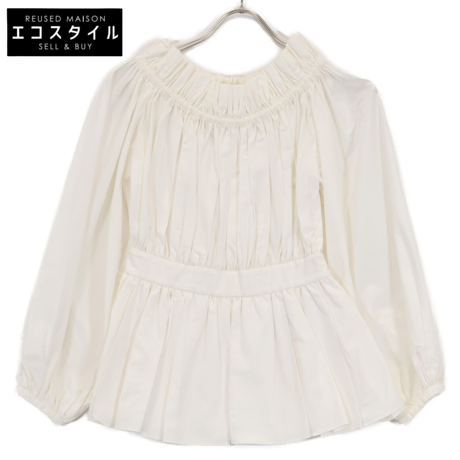 Alexander McQueen アレキサンダーマックイーン 733823 ﾎﾜｲﾄ ﾊﾞﾙﾄﾞｰｶﾗｰﾌﾞﾗｳｽ 36