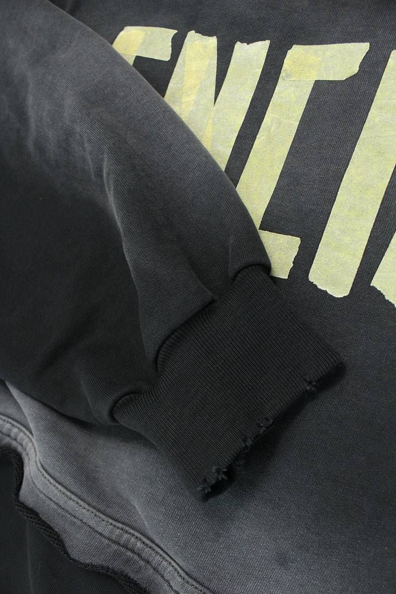 バレンシアガ 23SS 744190 TOVB1 TAPE TYPE RIPPED POCKET HOODIE