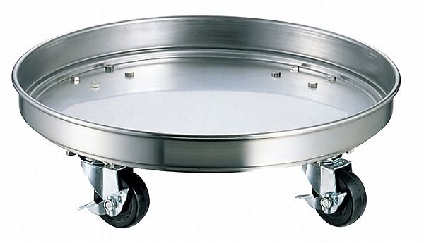 18-8 寸胴用運搬台車 30cm用 ゴムキャスター 0029400