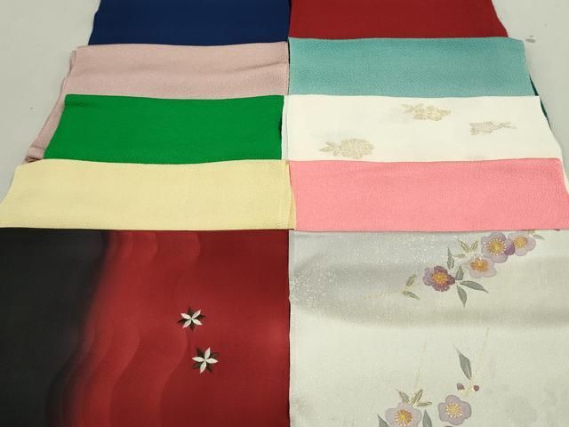 平和屋着物 和装小物 帯揚げ10枚セット 正絹 DAAV8192by