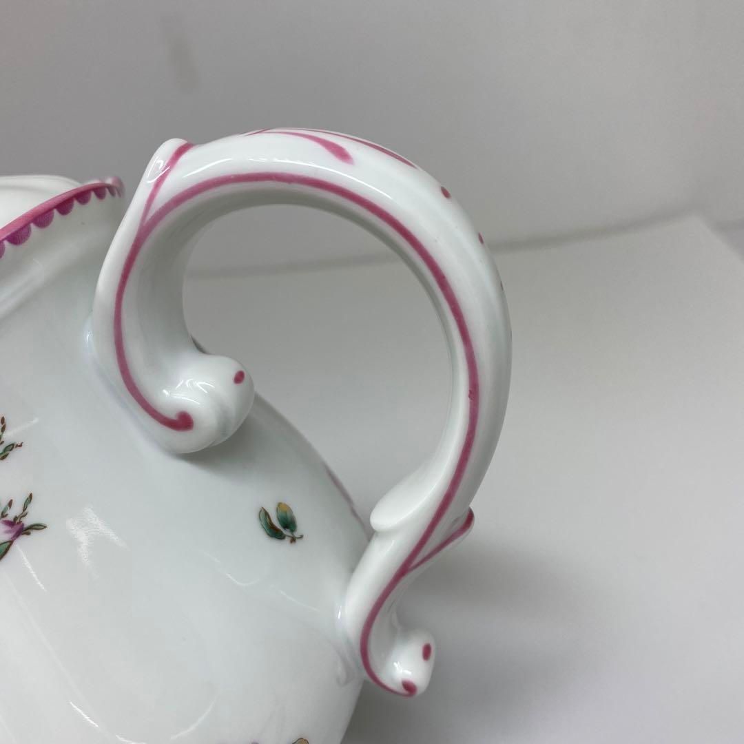 リチャードジノリアンティックローズティーポットL幅約22㎝東な6-0924