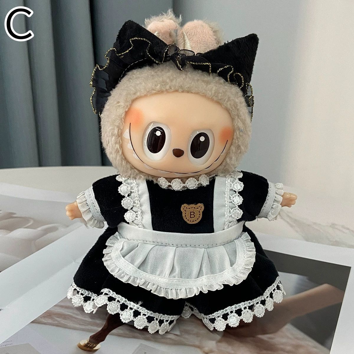 らぶぶ服15-17cm Labubu GD着せ替えアウトフィット ぬいぐるみ服 labubu ラブブ 15-17cm 第1/2/3世代通用