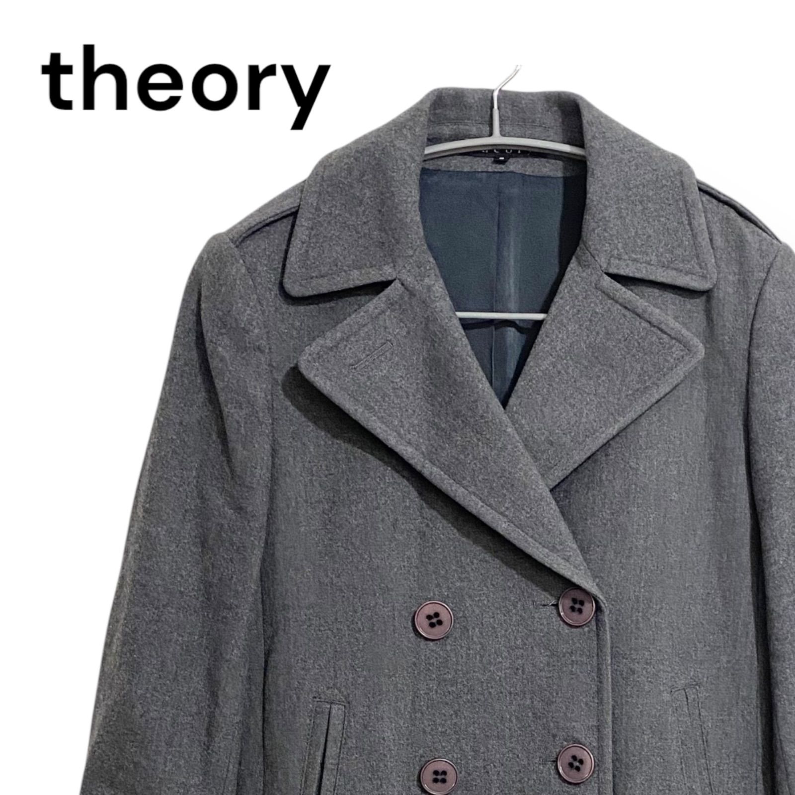Theory ブラック ウールショートコート S SEVEN COATS | MEN（メンズ）｜Theory 公式通販サイト