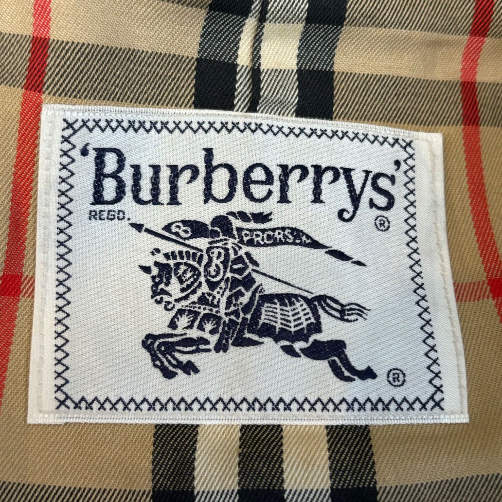 old vintage Burberrys' soutien collar coat オールド バーバリー ステンカラーコート スプリングコート ベージュ 内側ノバチェック柄 レディース 85-95-160 11AB3