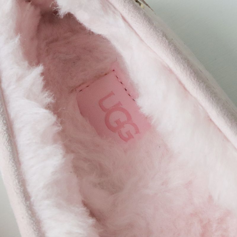 アグ UGG W ANSLEY BLOSSOM 刺繍 モカシン シューズ 24cm/ピンク 靴 