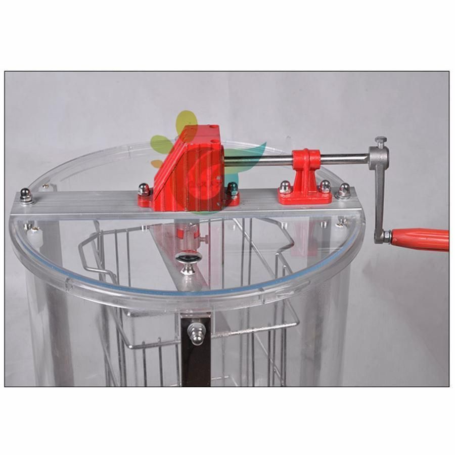蜂蜜分離器 遠心分離機 採蜜機 2フレーム 手動式 遠心分離機 プロフェッショナル 蜂蜜分離器 ハニースピナー アクリル製の完全に透明なステ