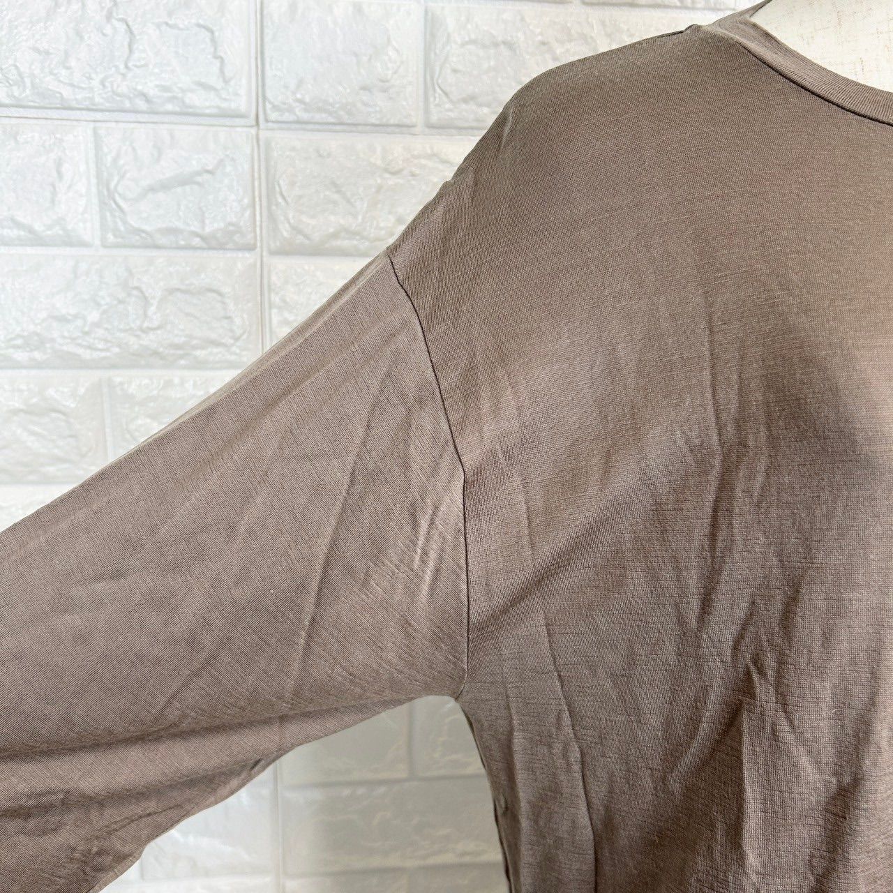 Steven Alan スティーブンアラン S ブラウン ロングスリーブTシャツ 