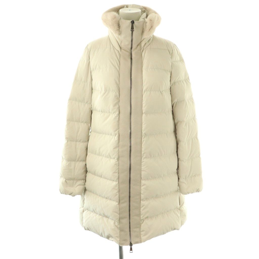 モンクレール MONCLER LINOTTE ミンクファー付き ダウンコート