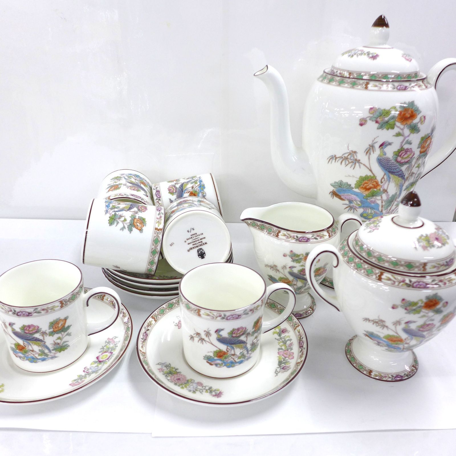 黒壺 WEDGWOOD ウェッジウッド クタニクレーン ティーセット 公田店