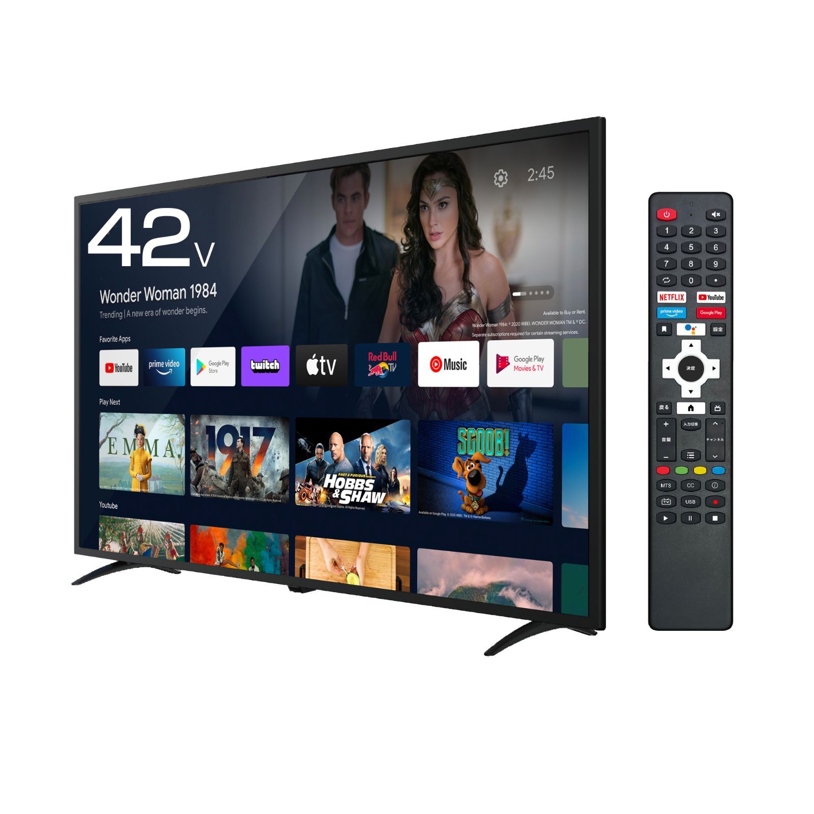 ELSONIC チューナーレススマートテレビ AndroidTV 32型 新品-